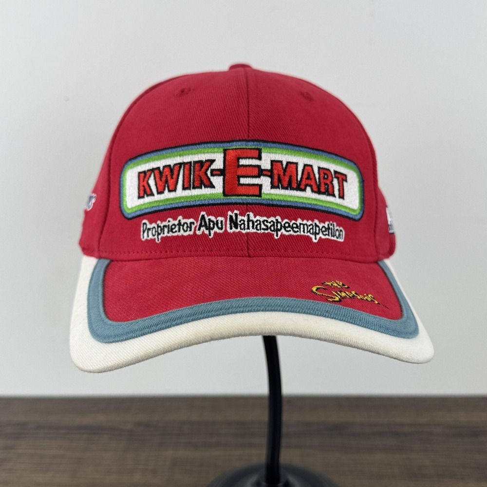 The Simpsons Kwik-E-Mart Bio-Domes Hat Apu Shoplifters Mens Adjustable Cap 2000s